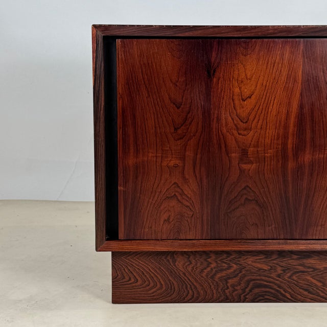 1960s Minimalistic Rosewood Night Stand or Small Cabinet For Sale - Image 11 of 11