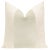 Pair of beautiful 22" natural linen pillows with an alabaster faux leather center and solid natural linen reverse....