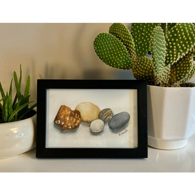 A summer spent collecting rocks leads to painting rocks. A lovely natural and calming addition to your decor. Pairs nicely...