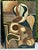 Gold Pair Mid-Century Picasso-Style Carved & Gilded Wood Panels Attributed to Enrico Baj For Sale - Image 8 of 18