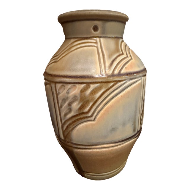 Rookwood Art Pottery Vase Shape 10048 MMXV in Rare Peach/Brown Drip Glaze - 2015 For Sale