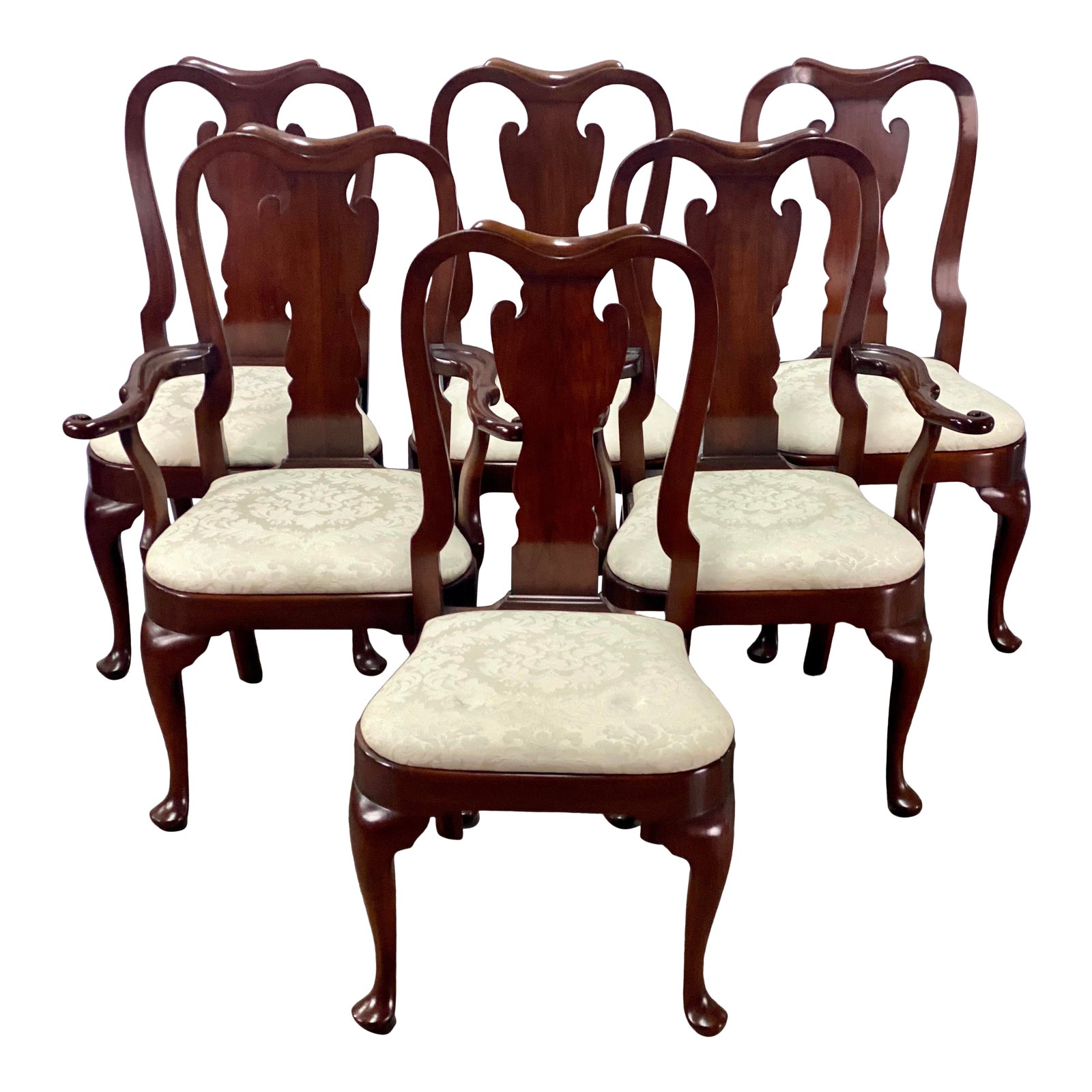 Vintage Statton Furniture Old Towne Cherry Dining Chairs Set of 6 Chairish