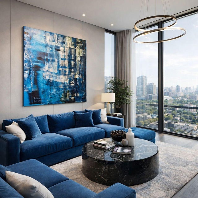 The Blue in Us - Print on Canvas For Sale - Image 6 of 8