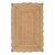 Yellow Natural Jute Wave Scallop Rug 5x7 Ft. For Sale