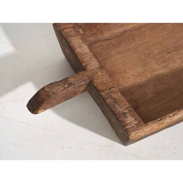 Antique solid wood tray (c.1900) Dimensions: Length: 76 cm Depth: 32 cm Height: 11 cmStyle: PrimitiveMaterials and...