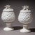 Ceramic Lidded Pineapple Vases in Porcelain, 20th Century, Set of 2 For Sale - Image 7 of 7