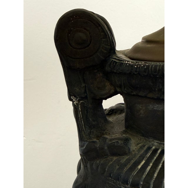 Neoclassical Figural Urn Table Lamp, Vintage For Sale - Image 9 of 12