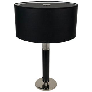 Masculine Black Table Lamp from J. T. Kalmar, 1970s For Sale