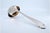 Metal Silver Soup Ladle with Grooves For Sale - Image 7 of 9