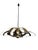 Chrome-Plated Metal Flower Pendant Light, 1970s For Sale - Image 6 of 10