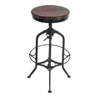 Vintage Toledo Adjustable Stool For Sale