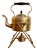 Antique Edwardian Brass Spirit Kettle and Stand, 1900s, Set of 2 For Sale
