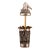 Vintage Ornate Silver & Brass Cigarette Holder Cup | Mid Century Smoking Collectible For Sale