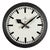Black Industrial Factory Wall Clock from Siemens, 1950s For Sale