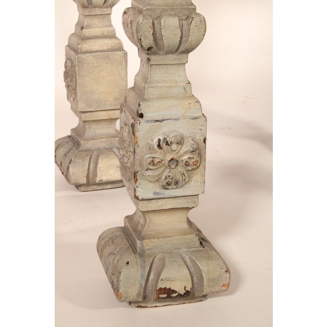 Louis XIV Style Grisaille Painted Console Table For Sale - Image 11 of 11