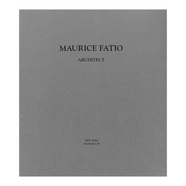 "Maurice Fatio Architect New York/ Palm Beach" 1992 Fatio, Alexandra For Sale