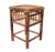 Brown Boho Chic Square Burnt Bamboo Plant Stand / Pedestal For Sale - Image 8 of 8