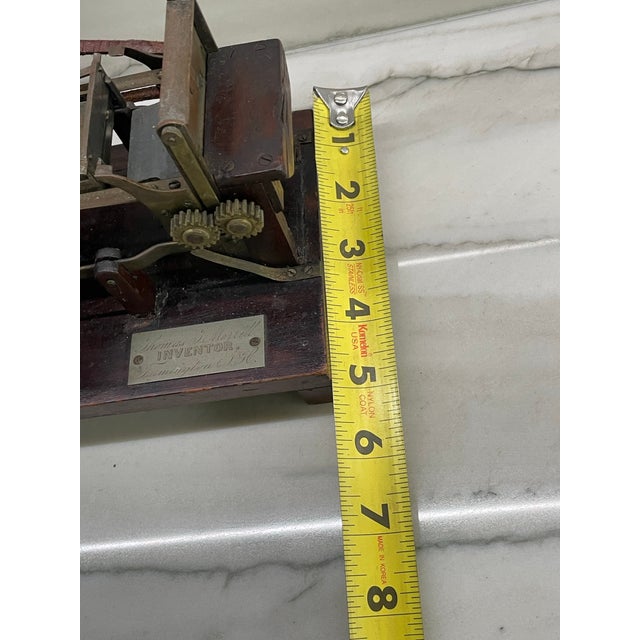 Wood 1862 Documented Patent Model for Book Pages For Sale - Image 7 of 12