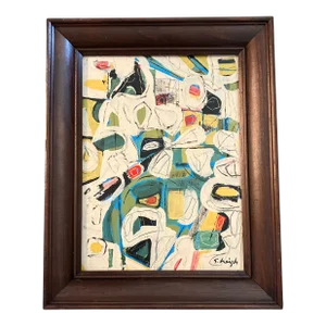 Contemporary Original Stephen Heigh Abstract Painting “Thinking About Tomorrow”