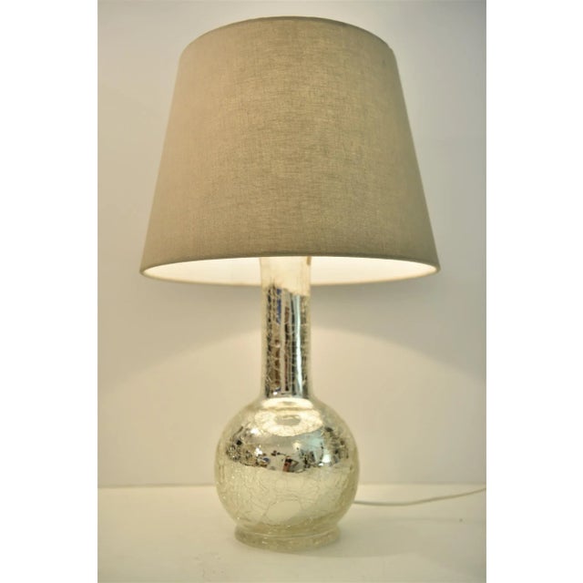 Glass Mercury Glass Table Lamps by Luxus by Uno & Östen Kristiansson, Set of 2 For Sale - Image 7 of 10