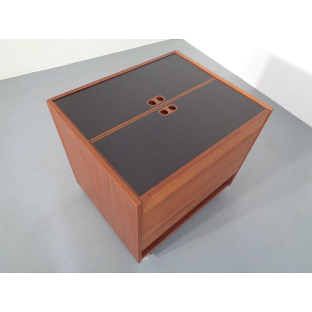 Rollable Teak Bar from Randers Møbelfabrik, Denmark, 1960s For Sale - Image 12 of 18