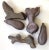 Traditional Japanese chopsticks holders made in ceramic of various styles including; beet, eggplant, pine cone and cherry...