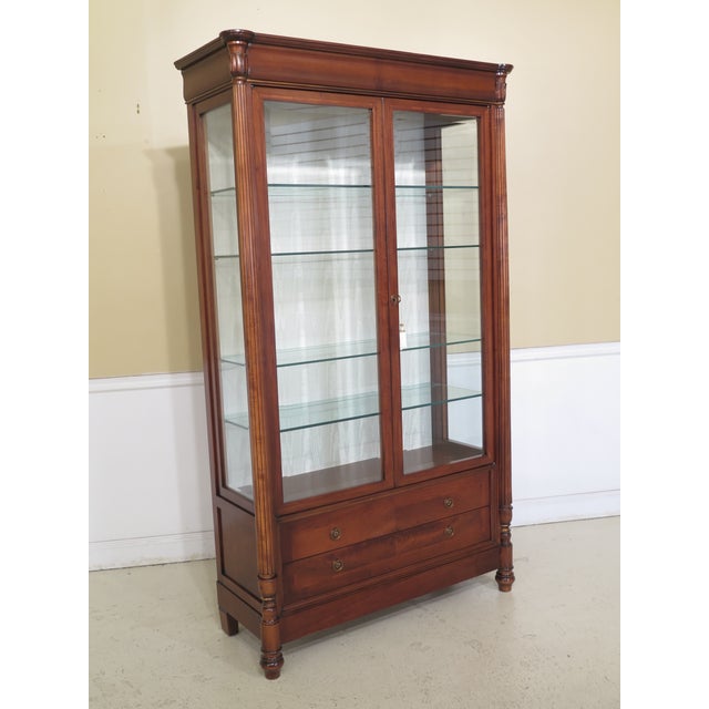 Italian Beveled Glass Lighted Display Chairish