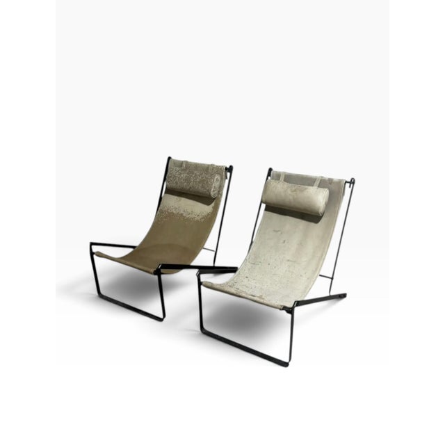 Pair of Sling Chairs Attributed to Roman and Williams Guild For Sale - Image 4 of 8