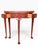 Offered here is a Baker Furniture petite Queen Anne style flip top demilune console table or entry table. Made of solid...