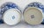 Vintage Chinese Export Blue & White Chinoiserie Ginger Jars/Urns Emblazoned With Punis Flower Design Motif For Sale - Image 12 of 13