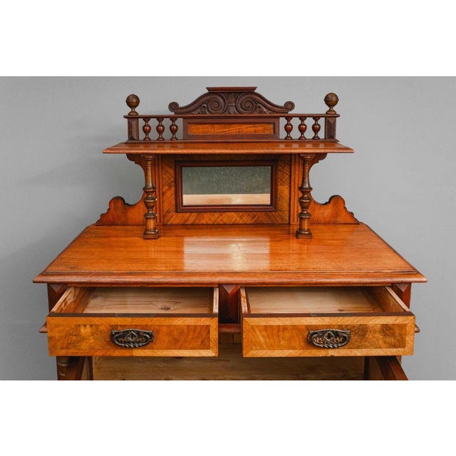 Gründerzeit Vertiko with Walnut Top, Late 19th Century For Sale - Image 15 of 18