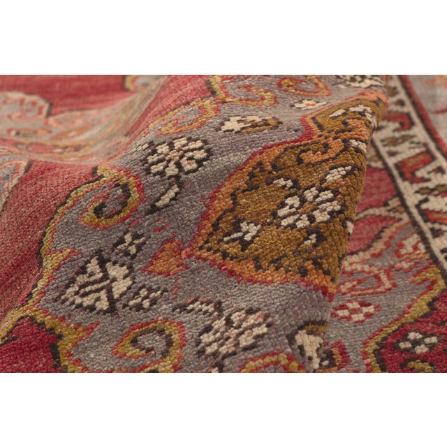 Vintage Turkish Oushak Rug, 04'11 X 11'11 For Sale In Dallas - Image 6 of 10
