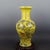 Early 20th Century Chinese Ceramic Qing Dynasty Qianlong Marked Yellow Ground Crackle Glaze Porcelain Vase Hand Painted Twelve Chinese Zodiac Signs Pattern For Sale - Image 5 of 6