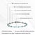 2.34ct Natural Turquoise & Diamond Station Tennis Bracelet in 14k White Gold For Sale - Image 12 of 15