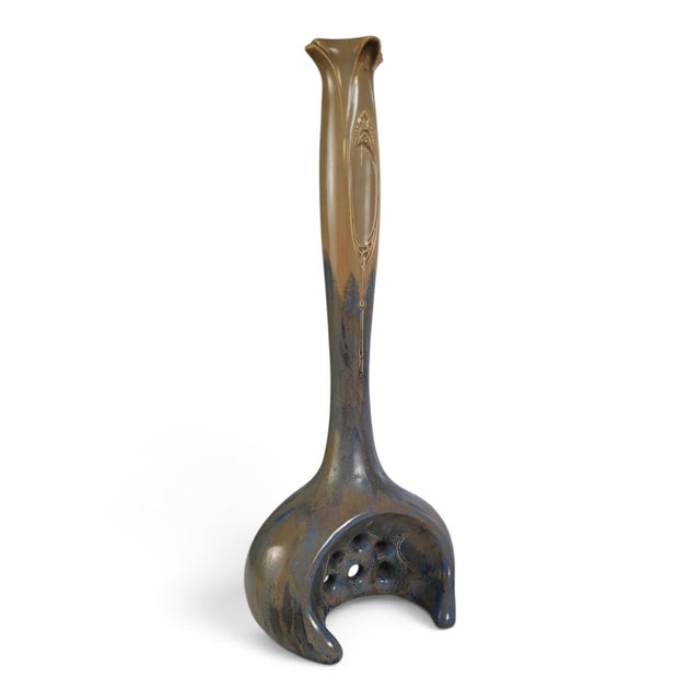 19th Century Art Nouveau Vase in Flamed Glazed Stoneware from Pierrefonds, 1890s For Sale - Image 5 of 15