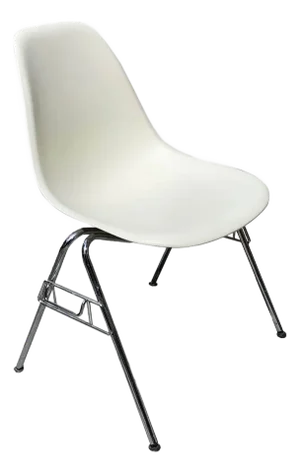 White Side Chairs by Charles and Ray Eames for Vitra, 1970s