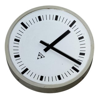 Czech Industrial Clock from Pragotron For Sale
