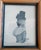 Antique White 20th Century Pair of Silhouette Lithograph Print Portraits in Birdseye Maple Frames For Sale - Image 8 of 13