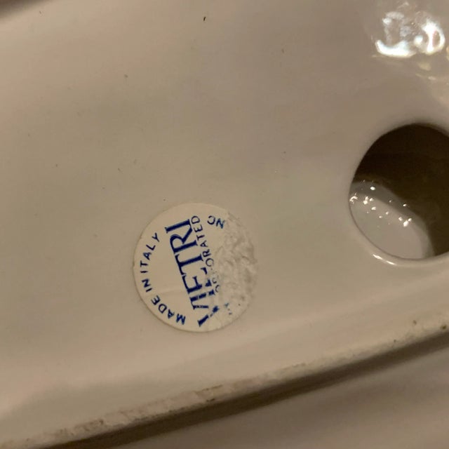 Italian Majolica Vietri Frog and Faux Bois Plate For Sale - Image 11 of 13