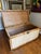 Vintage Asian Woven Rattan & Bamboo Blanket Chest With Brass Hardware For Sale - Image 4 of 12