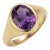 Chunky Amethyst Signet Men's Ring | Bezel Setting Thick Band Ring | February Birthstone Ring Us 7 For Sale