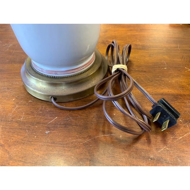 Ceramic 20th Century Chinese Chinoiserie Lamp For Sale - Image 7 of 11