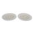 Anchor Hocking Moonstone Clear Opalescent Hobnail 1940s Plates 2pc Pair 5138b For Sale