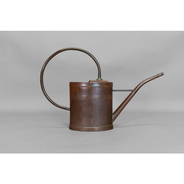 Small copper watering can, lovely patina. U.K circa 1900.