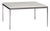 Florence Knoll Mid Century Chrome and Marble Top Coffee Table For Sale