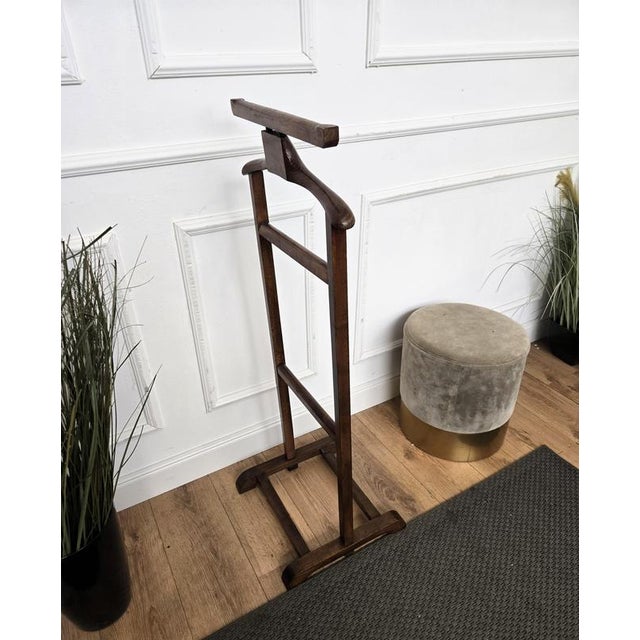 Wood Mid-Century Italian Wood Valet Stand, 1970s For Sale - Image 7 of 8