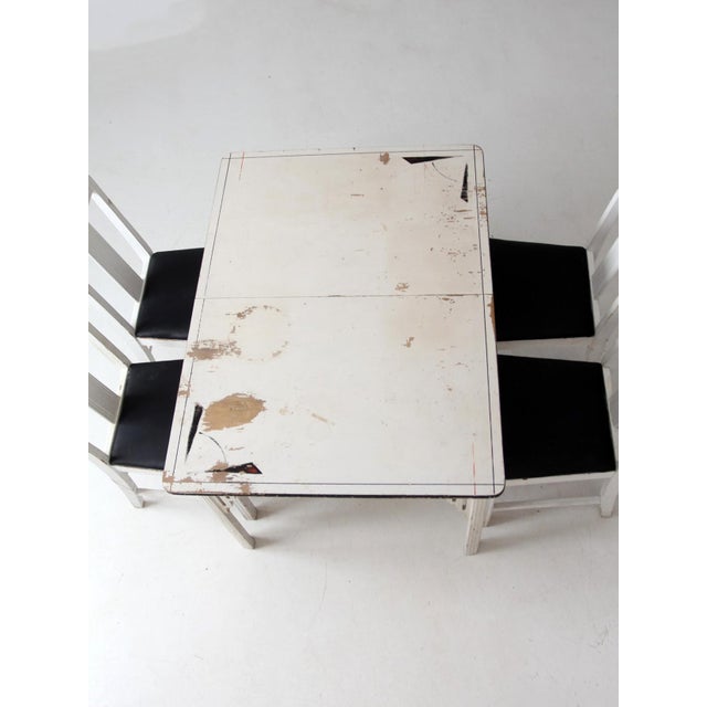 Vintage Square Brand Dining Table Set For Sale - Image 18 of 18