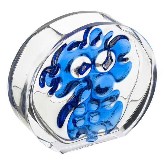 Vintage Czechoslovakian Round Vase by Ladislav Oliva, 1970s For Sale