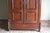 Antique Art Deco Walnut Crested Cabinet For Sale - Image 4 of 11
