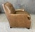 Modern New Showroom Sample Alden Parks Modern Leather Club Chair For Sale - Image 3 of 10
